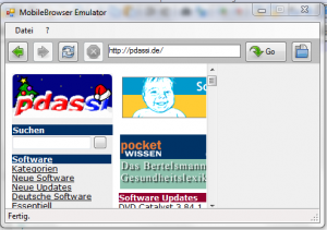 MobileBrowser Emulator Screenshot